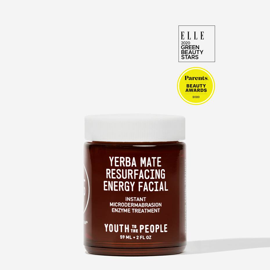 Youth To The People Yerba Mate Resurfacing + Exfoliating Energy Facial with Enzymes + Niacinamide